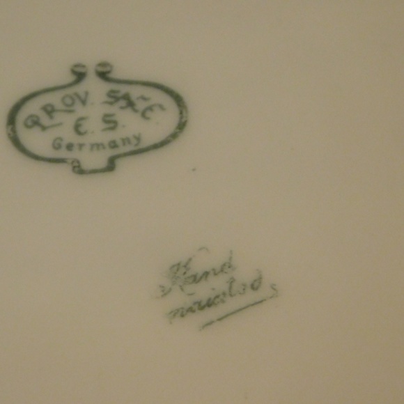 Decorative Serving Bowl or Display Prov Saxe ES Germany Hand painted - Picture 8 of 8